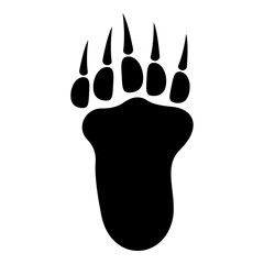 Footprint Grizzly Back Paw