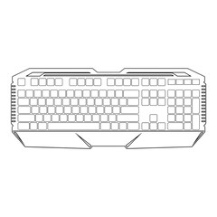 Gaming Keyboard  Outline