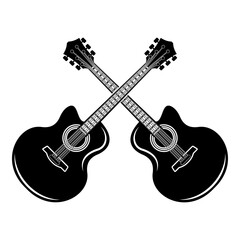 Fototapeta premium Guitar Simple Logo