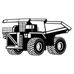 Naklejka premium Heavy Equipment Mining Truck