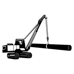 Heavy Equipment Pipelayer with Operator