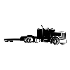 Heavy Equipment Truck Lowboy Trailer