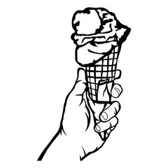 Ice Cream In Hand