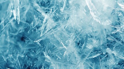 Obraz premium Abstract Blue Ice Crystal Texture