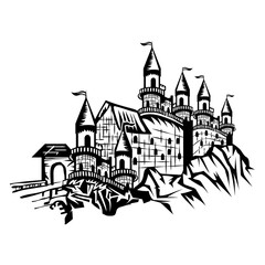 Fototapeta premium Medieval Castle Medieval Fortress