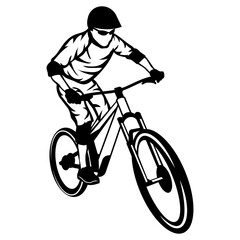 Obraz premium Mountain Biking