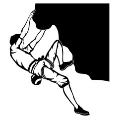 Fototapeta premium Mountain Climbing