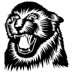 Panther Mascot Angry