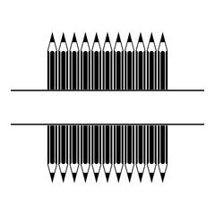Pencil Split Monogram Logo