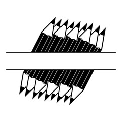 Fototapeta premium Pencil Split Monogram Logo