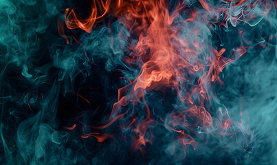 Fototapeta premium fire spark burn on dark background
