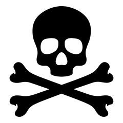 Pirate Skull ANd Bones Logo