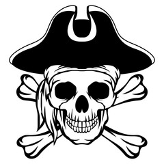 Pirate Skull Mascot