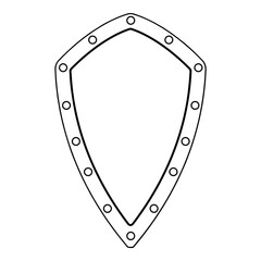 Obraz premium Shield Design Outline