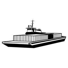 Fototapeta premium Ship Barge