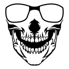 Skull In Glasses