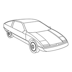 Sports Car Outline