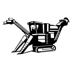 Sugar Cane Harvester Farming Farmer Sugar Cane Harvester