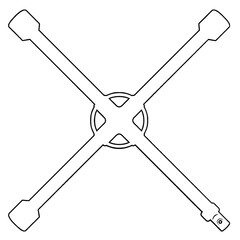 Wheel Wrench  Outline