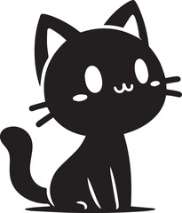 Adobe Illustrator Artwork of cat silhouette