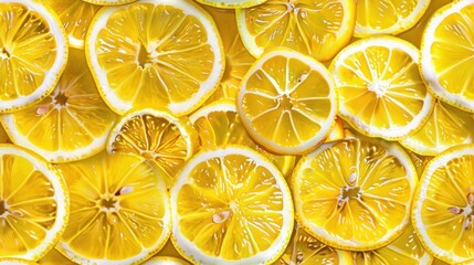Lemon Slices, A Vibrant Yellow Pattern