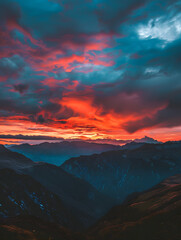 Fototapeta premium the vast sky and beautiful atmosphere