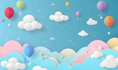 the vast sky and beautiful atmosphere