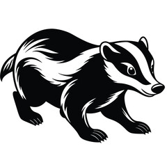 Obraz premium Badger logo shape vector