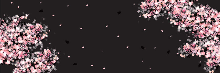 Obraz premium 桜 春 ピンク 背景 