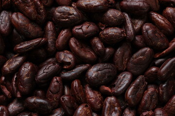 Cocoa beans background