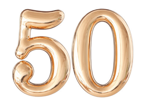 Rose Gold number 50