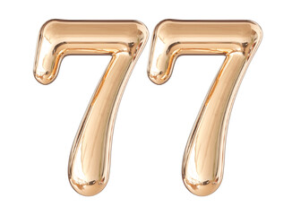 Rose Gold number 77