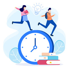 Illustration vector graphic cartoon character of back to school