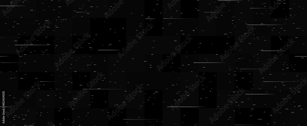 Poster static noise texture. lost or bad tv signal concept. random rippled video tape background. glitch vh