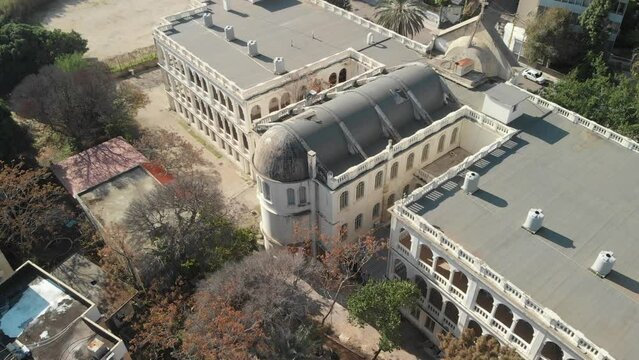 Aerial View of Lebanese University School of Fine Arts in Furn Shebbak, a neighborhood in Beirut.