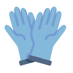 Gloves for hygiene icon