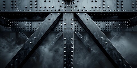 Iron structures for industrial purposes in the haze