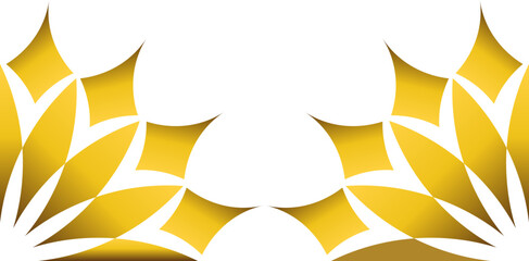 luxury golden floral frame decoration