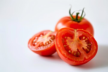 Fresh Tomato with Sliced Wedge