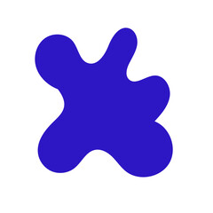 Abstract blue shape decor 