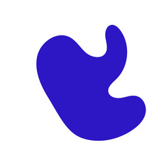 Obraz premium Abstract blue shape decor 