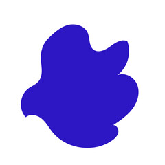 Abstract blue shape decor 