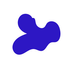 Abstract blue shape decor 