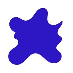 Abstract blue shape decor 
