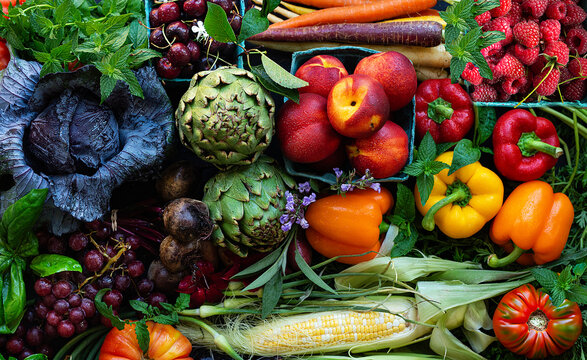 Vegetables and fruits - Summer produce 