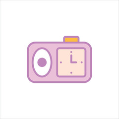 alarm clock icon vector design template elegant style