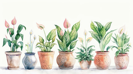 Obraz premium Potted Greenery