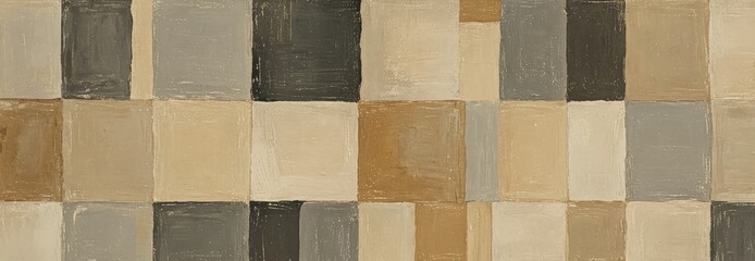Fototapeta premium Abstract Geometric Pattern with Brushstrokes.