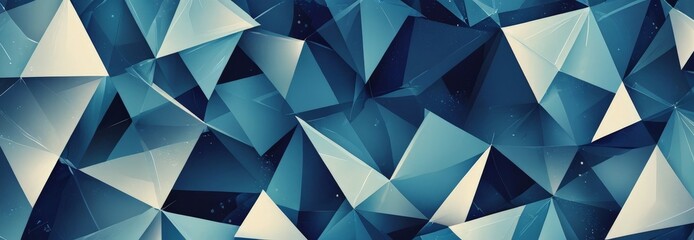 Fototapeta premium Abstract Blue Geometric Pattern.