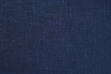 blue hemp viscose natural fabric cloth color, sackcloth rough texture of textile fashion abstract background